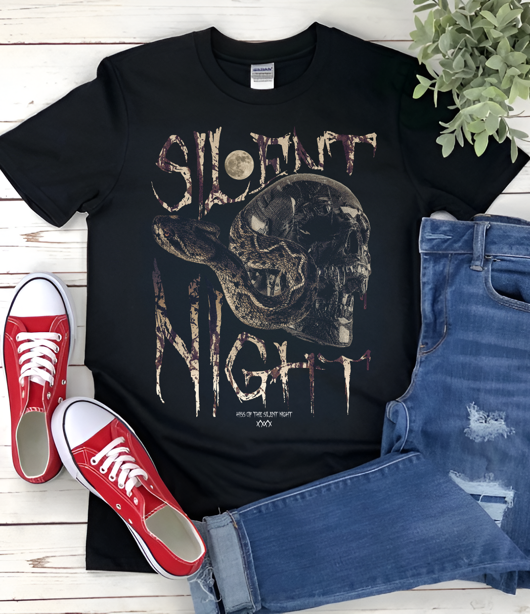 Silent Night Vintage halloween t-shirt