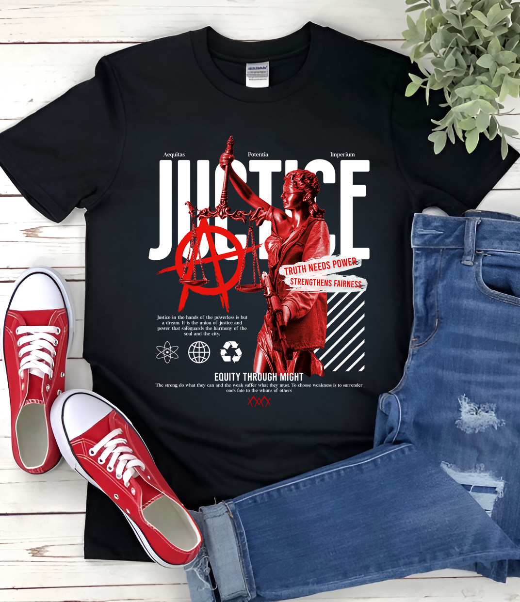 Justice Enforced Vintage T-shirt